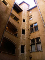 Traboule courtyard tower